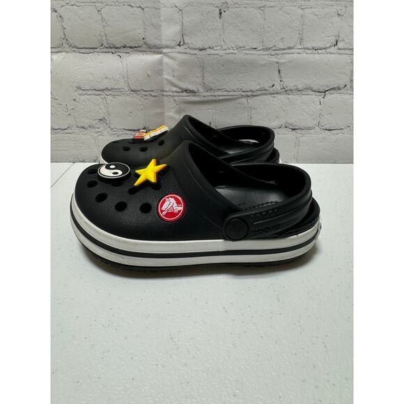 Crocs Crocband Clogs Kid Navy Red Rubber Slip-On Lightweight Casual - C10 - Picture 3 of 9